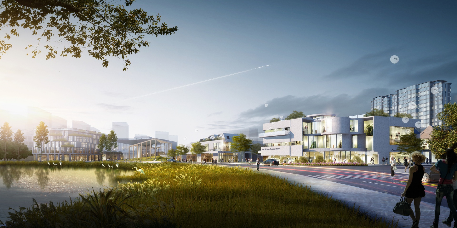 丹麥小鎮(zhèn)商業(yè)街區(qū)